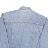 LEE COOPER Mens Blue Denim Jacket M Cotton Blend Button Closure Classic Fit