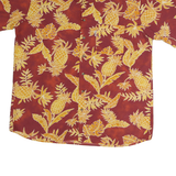 MCKAY Mens Red & Yellow Hawaiian Shirt L Pineapple Pattern Summer Beachwear