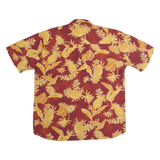MCKAY Mens Red & Yellow Hawaiian Shirt L Pineapple Pattern Summer Beachwear