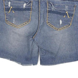 ALMOST FAMOUS Womens Denim Blue Casual Shorts Distressed L W30 Stylish