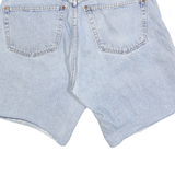 DIESEL Womens Denim Blue & Light Blue Casual Shorts M W30 Relaxed Fit Button