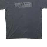 PUMA Mens Grey Graphic T-Shirt L Short Sleeve Crew Neck Cotton Blend Casual