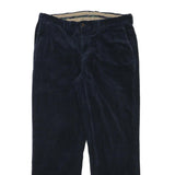POLO RALPH LAUREN Mens Regular Navy Blue Cotton Blend Regular Fit Trousers W35