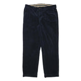 POLO RALPH LAUREN Mens Regular Navy Blue Cotton Blend Regular Fit Trousers W35