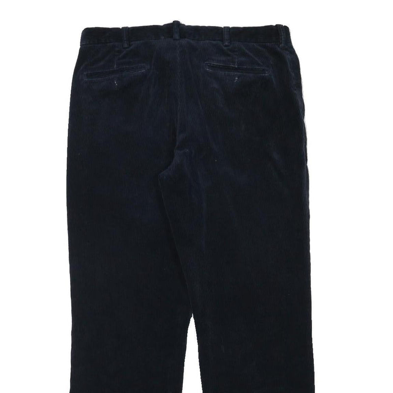 POLO RALPH LAUREN Mens Regular Navy Blue Cotton Blend Regular Fit Trousers W35