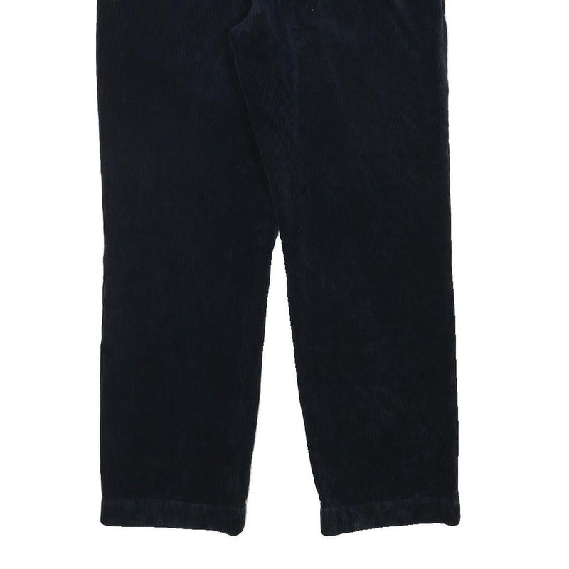 POLO RALPH LAUREN Mens Regular Navy Blue Cotton Blend Regular Fit Trousers W35