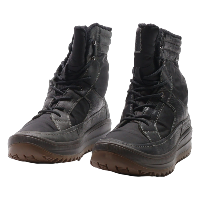 ECCO Snow Boots Black Synthetic Womens UK 7