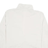 NIKE Mens White 1/4 Zip XL Polyester Blend Sweatshirt Pullover Lightweight