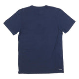 ADIDAS Mens Blue Yellow Graphic T-Shirt M Short Sleeve Crew Neck Cotton Blend