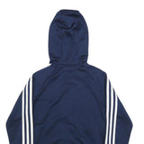 ADIDAS Womens Navy Blue Hoodie Full Zip UK 8 Tracksuit Jacket Casual Sportswear