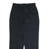 SAG HARBOR Womens Cotton Blend Black Regular Fit Straight Trousers W38 L30