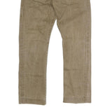 CARHARTT Mens Regular Fit Beige Denim Jeans W34 L30 Cotton Blend Button Closure
