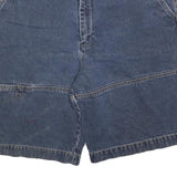 LEGEND Womens Denim Blue Casual Shorts M W34 Cotton Blend Relaxed Fit Pockets