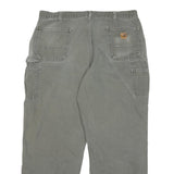 CARHARTT Mens Cotton Blend Green Regular Straight Trousers W40 L32 Workwear
