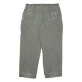 CARHARTT Mens Cotton Blend Green Regular Straight Trousers W40 L32 Workwear