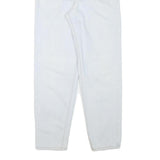 GALAXY Womens Jeans White Relaxed Straight Denim Light W28 L29 Classic Fit