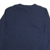 NBA Mens Blue Denver Nuggets Long Sleeve Crew Neck Cotton T-Shirt 2XL