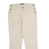 TOMMY HILFIGER Mens Cotton Beige Regular Fit Straight Leg Trousers W28 L24