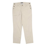 TOMMY HILFIGER Mens Cotton Beige Regular Fit Straight Leg Trousers W28 L24