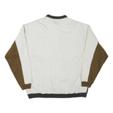 GREAT LAKES Mens Beige & Brown & Black Collared XL Cotton Blend Sweater Pullover