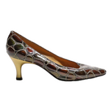 CASADEI Pump Heels Brown Leather Womens UK 7