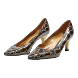 CASADEI Pump Heels Brown Leather Womens UK 7