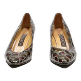 CASADEI Pump Heels Brown Leather Womens UK 7