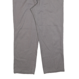 DICKIES Mens Regular Fit Grey Cotton Blend Zip Trousers W40 L30 Workwear Casual