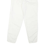 THE BEST Womens Cotton Blend White Regular Fit Straight Trousers W28 L30