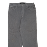 CALVIN KLEIN JEANS Womens Regular Grey Denim W34 L28 Cotton Blend Zip Casual