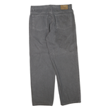 CALVIN KLEIN JEANS Womens Regular Grey Denim W34 L28 Cotton Blend Zip Casual