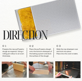 ANYGLEAM Baking Tray Silver 1.5mm Rectangular Perforated Pastry Sheet Pan With Hole