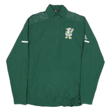 ADIDAS Mens Green Polyester Blend Jacket S Zip Plain Sports Casual Training