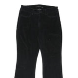 LEVI'S Womens Cotton Blend Black Regular Flared Trousers W32 L31 Stylish Comfort