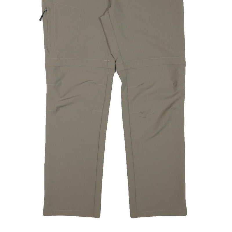 ICEPEAK Mens Polyester Blend Beige Regular Fit Straight Leg Trousers W32 L31