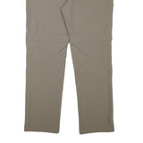 ICEPEAK Mens Polyester Blend Beige Regular Fit Straight Leg Trousers W32 L31