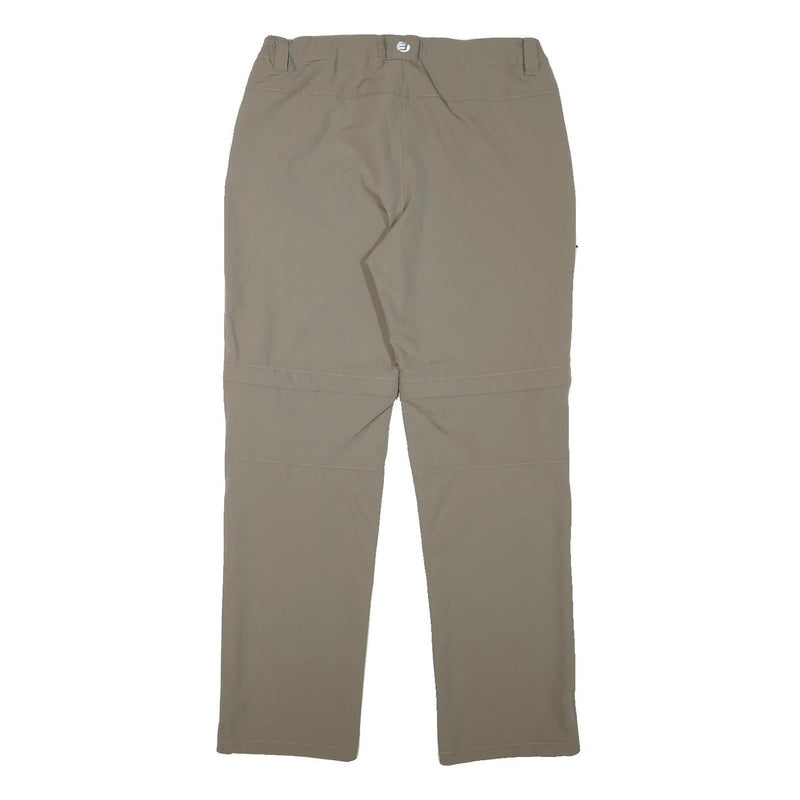 ICEPEAK Mens Polyester Blend Beige Regular Fit Straight Leg Trousers W32 L31