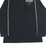 CARHARTT Mens Black Hard Rock Cafe Cable Stripe T-Shirt XL Long Sleeve Crew Neck