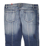 LADY DUTCH Womens Denim Blue Cotton Blend Casual Shorts XL W34 Faded Wash