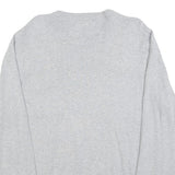 BEN SHERMAN Mens Grey Plain Cotton Jumper Crew Neck Basic Knit L Casual
