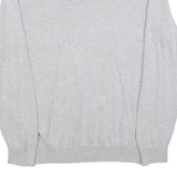 BEN SHERMAN Mens Grey Plain Cotton Jumper Crew Neck Basic Knit L Casual