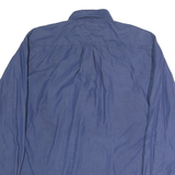 TOMMY HILFIGER Mens Blue Shirt L Button-Down Collar Long Sleeve Cotton Classic