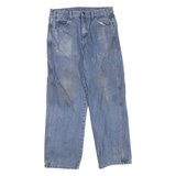 DICKIES Mens Regular Fit Blue Denim Jeans W30 L28 Casual Zip Closure Workwear