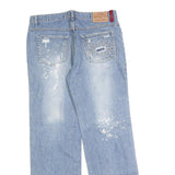 URBAN TRENDY JEANS Mens Jeans Blue Relaxed Straight Denim Light W34 L34