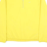 NIKE Womens Yellow Plain Pullover Jumper Crew Neck Basic Knit Size L Sportswear