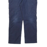 CARHARTT Mens Cotton Blend Navy Relaxed Straight Trousers W36 L30 Casual