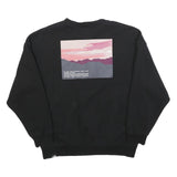 THE NORTH FACE Womens Black Sweatshirt XL Crew Neck Cotton Blend Outdoor Graphic