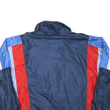 SERGIO TACCHINI Mens Navy Blue Red Polyester Blend Track Jacket L Zip Sportswear