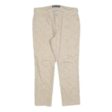 LEVI'S Womens Jeans Beige Slim Straight Denim Light W28 L25 Stylish Patterned