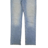 CARHARTT Mens Relaxed Fit Blue Denim Fair W34 L34 Cotton Blend Zip Jeans